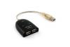 NEON 2-port USB Hub (USB2.0) Black