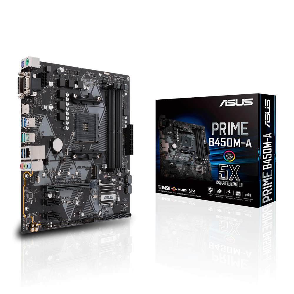 Asus Prime AMD B450MA Micro ATX DDR4SDRAM Motherboard