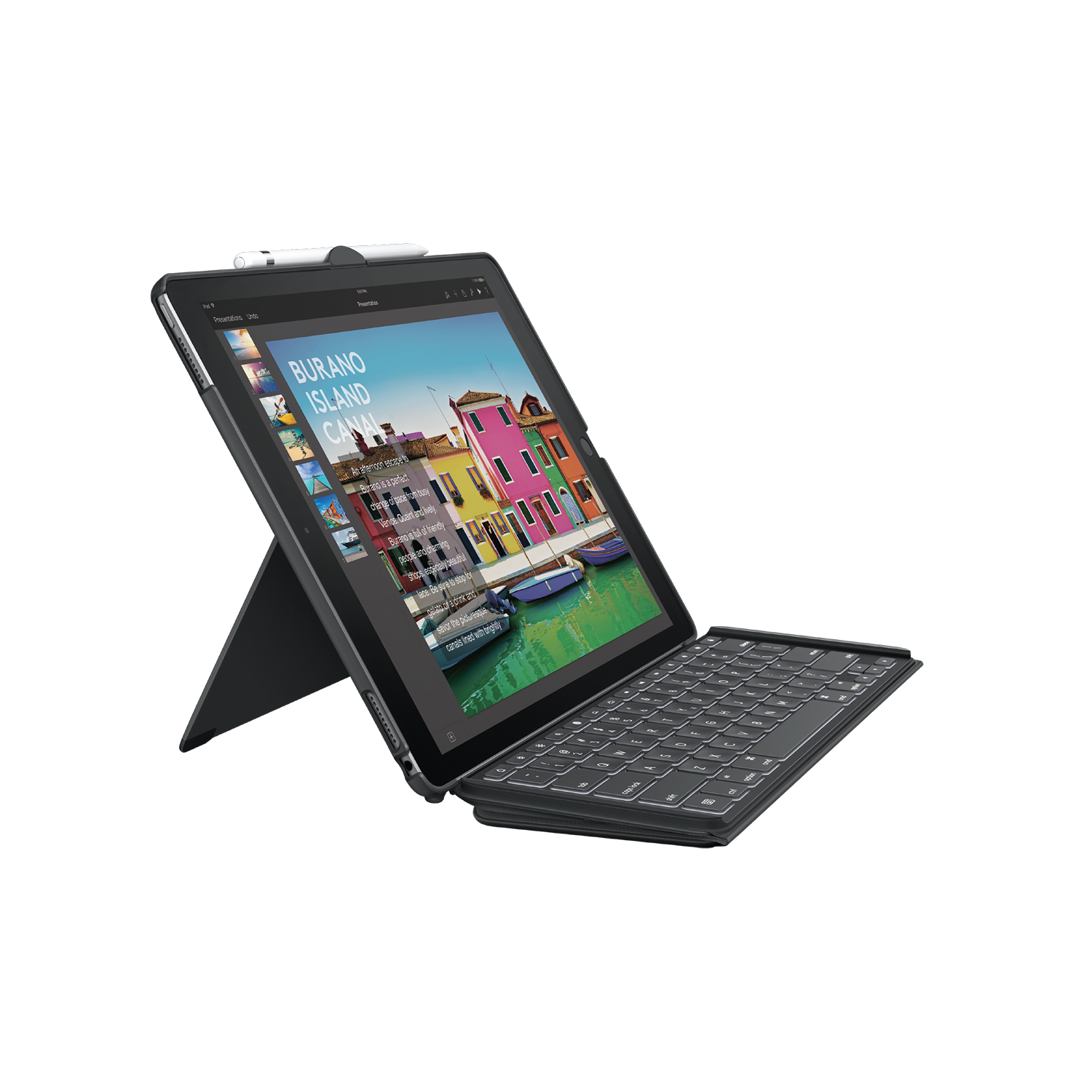 Logitech Slim Keyboard Combo Case for iPad Pro (10.5") iPad Air 3rd gen UK Layout Black Non