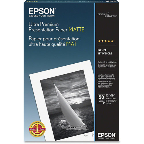Epson Premium 13x19 SemiGlossy Photo Paper 20 Sheets